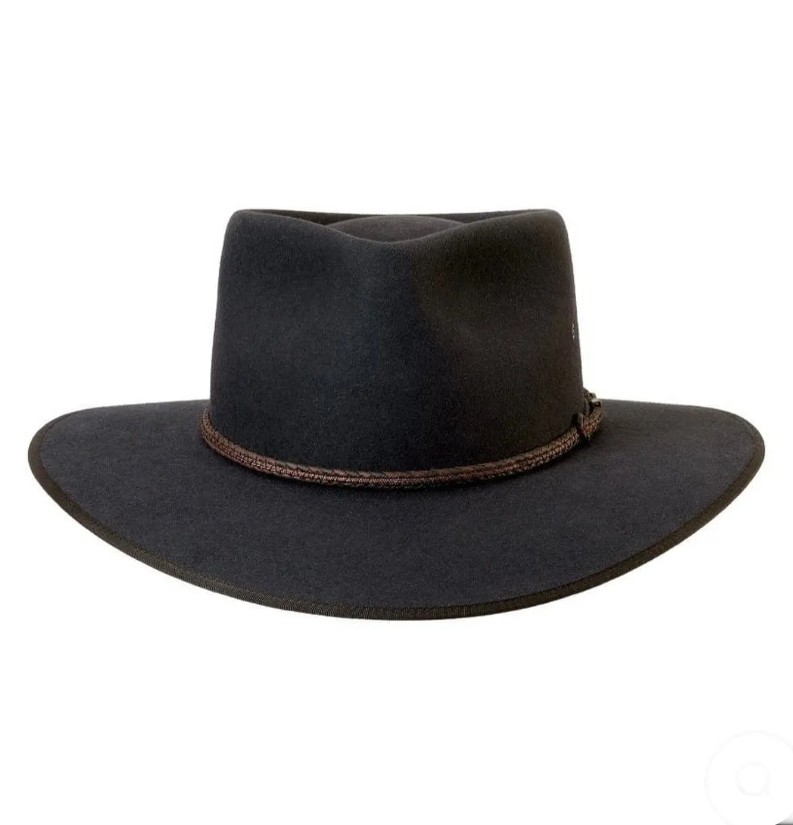 Akubra Cattleman Pure Fur Felt - Wide Brim Fedora - Graphite