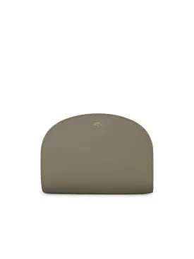A.P.C. 'Demi Lune' Green Lear Crossbody Bag
