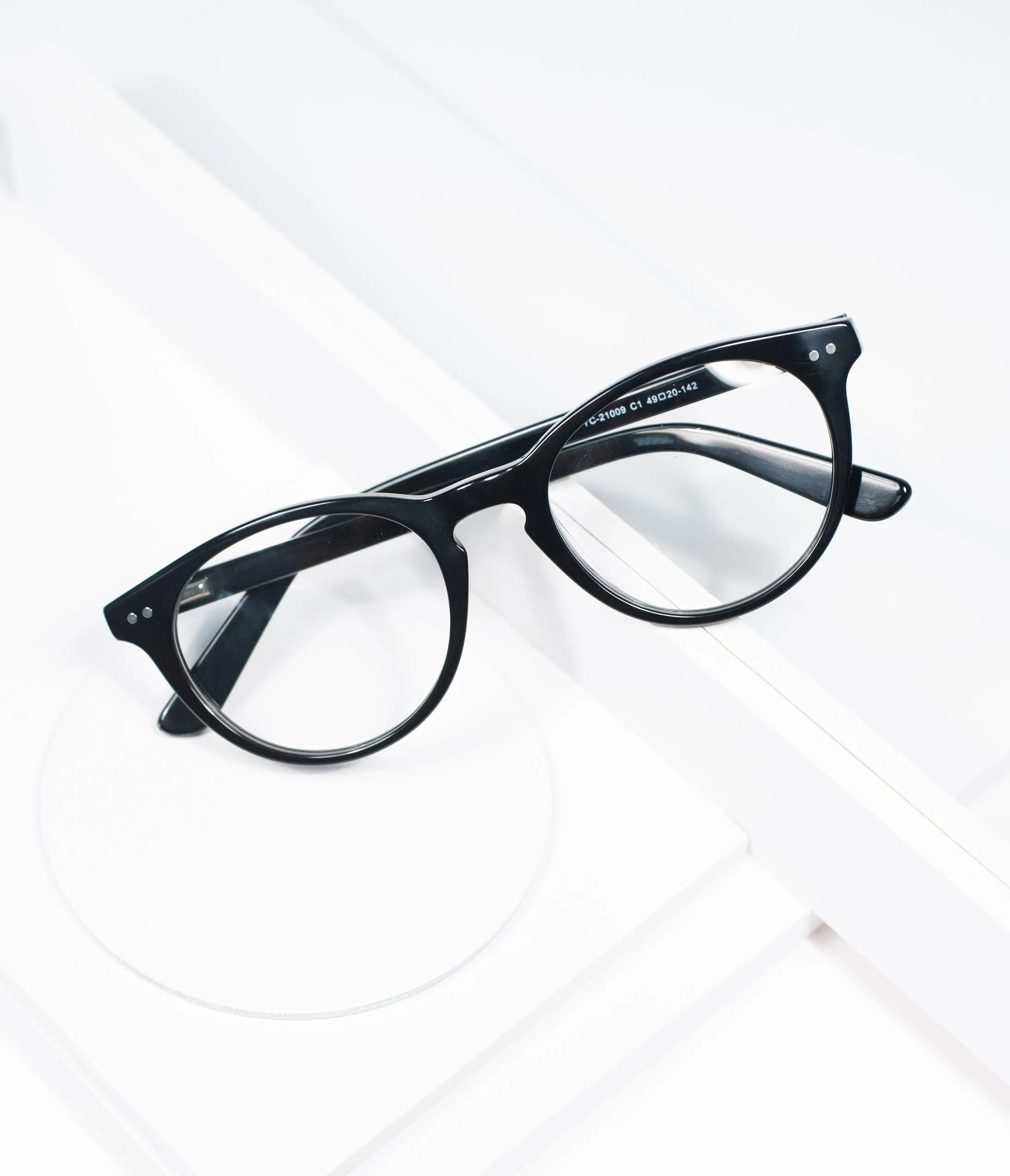 Black Round Frame Glasses