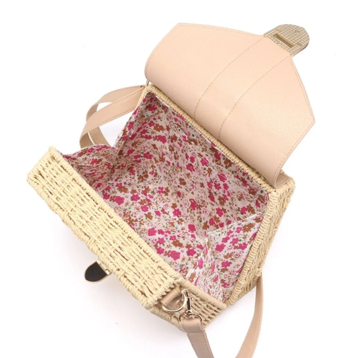 Bohemian Rattan Wicker Woven Beach Bag