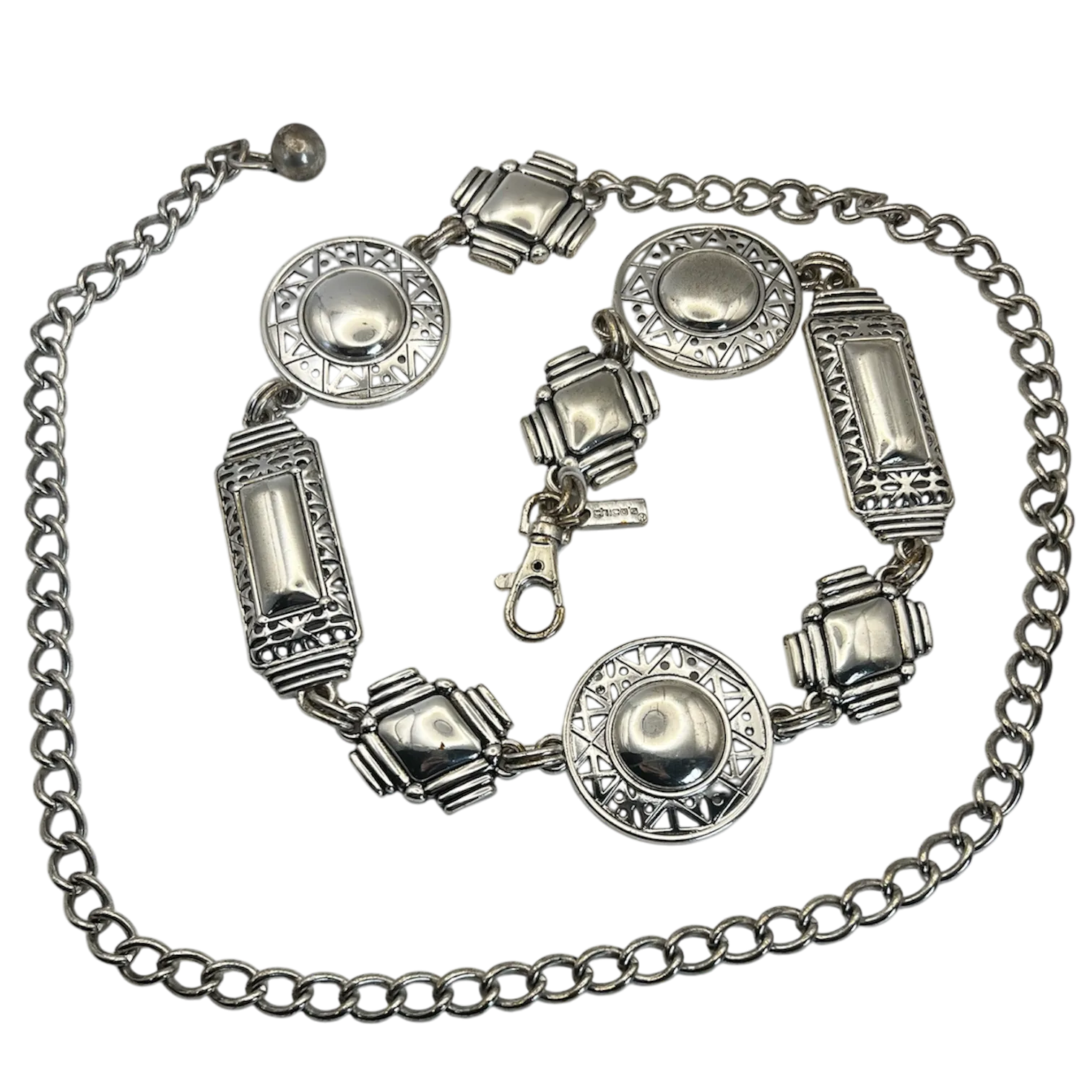 Chico’s Silver Decorative Chain Belt