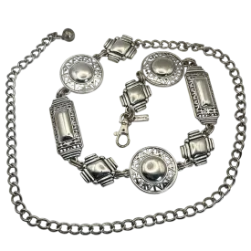 Chico’s Silver Decorative Chain Belt