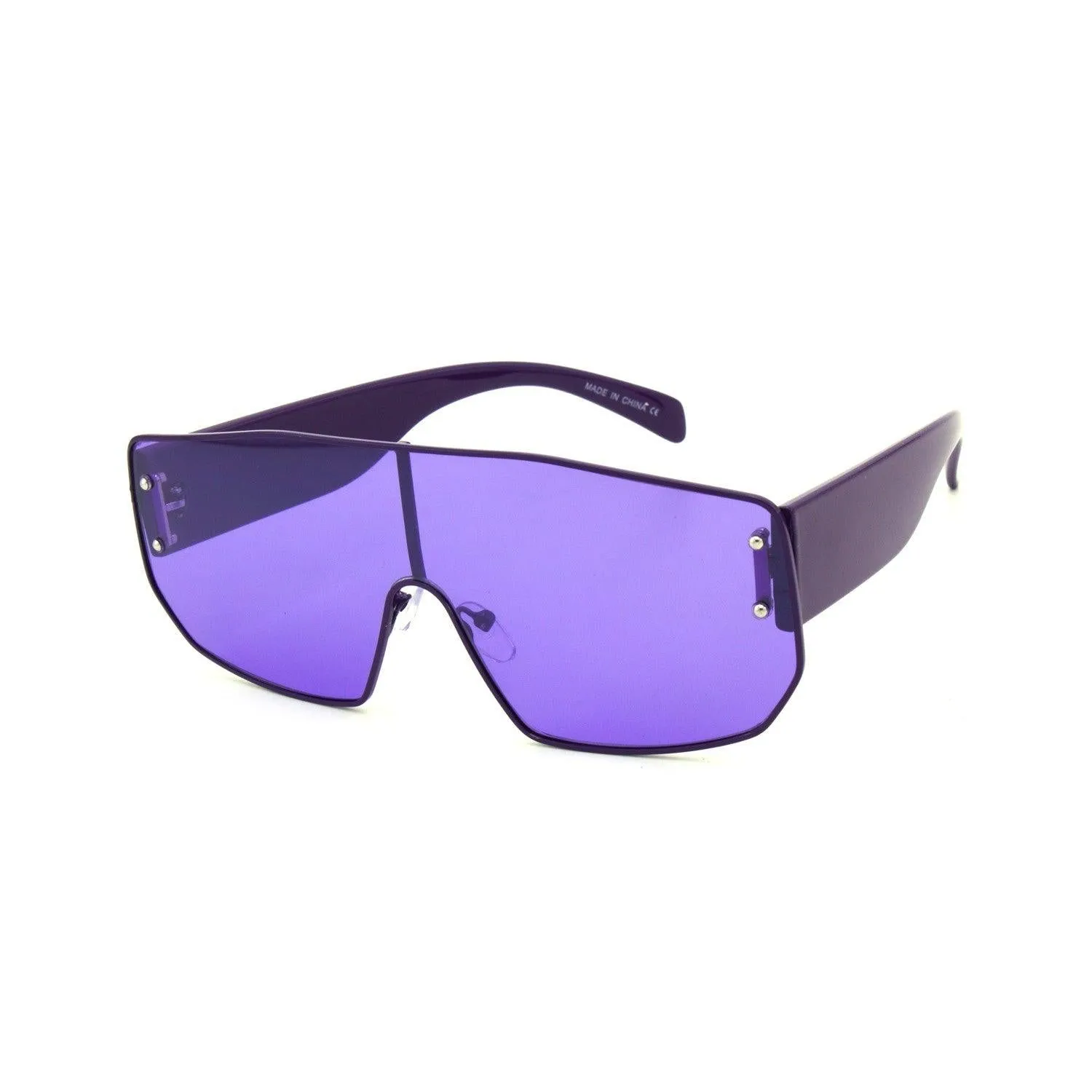Clear Colorful  Shield Sunglasses