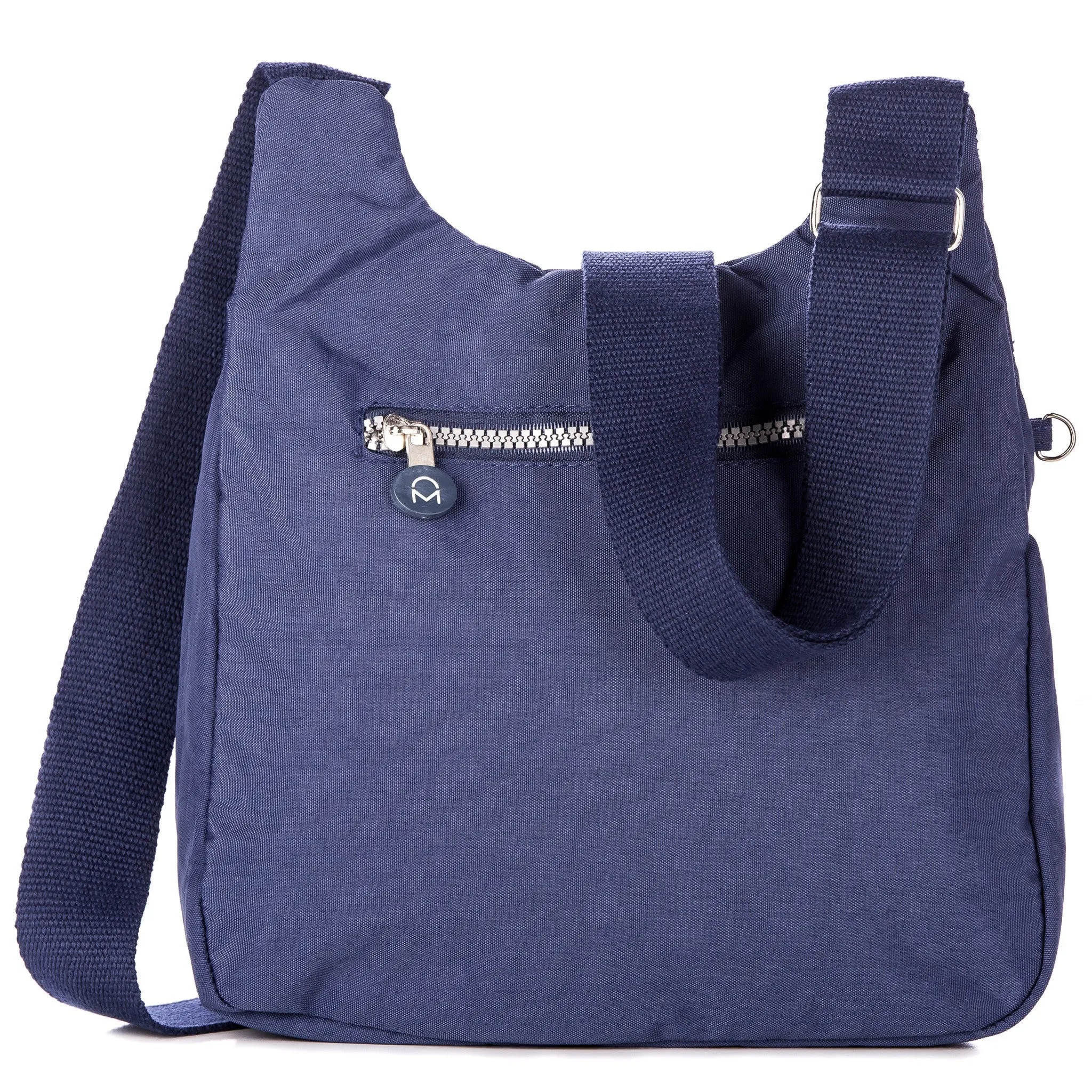 Crinkle Nylon Vagabond Crossbody Bag