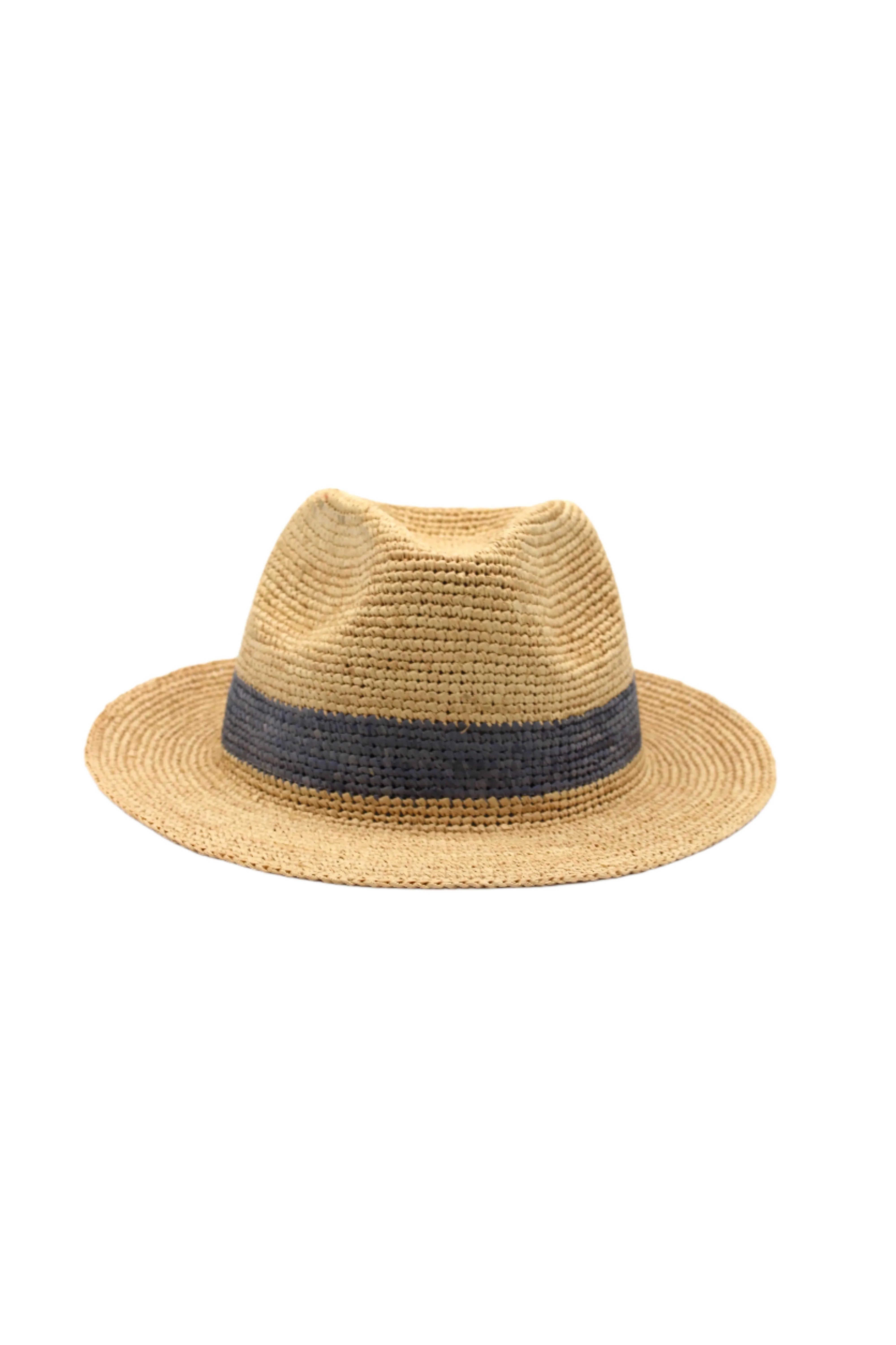 Crochet Fedora - Unisex Straw Sun Hats