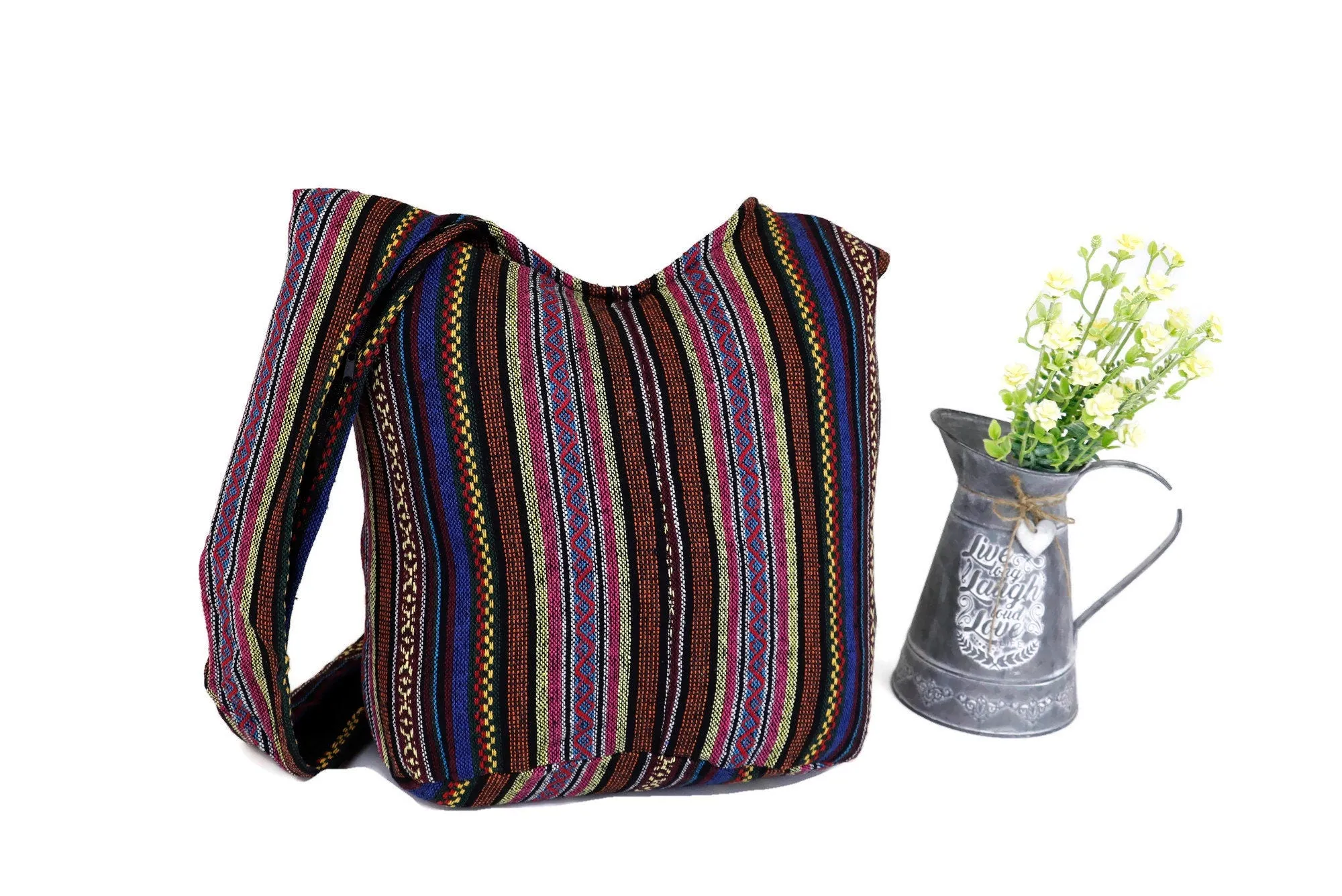 Cross body Bags Bohemian Hobo Bag Women Hippie Full Inner inside