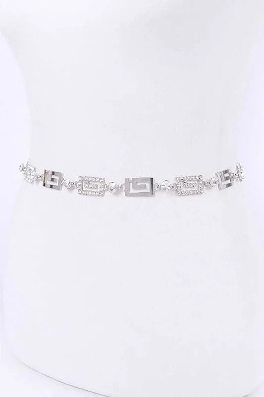 Crystal Fashion Chain Belt