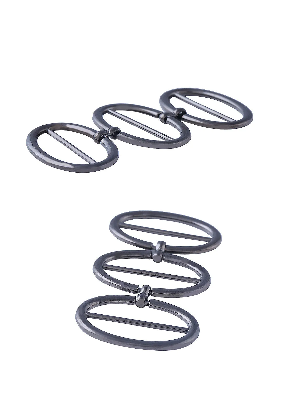 Designer Oval Shape Short Belt Buckle Accessory
