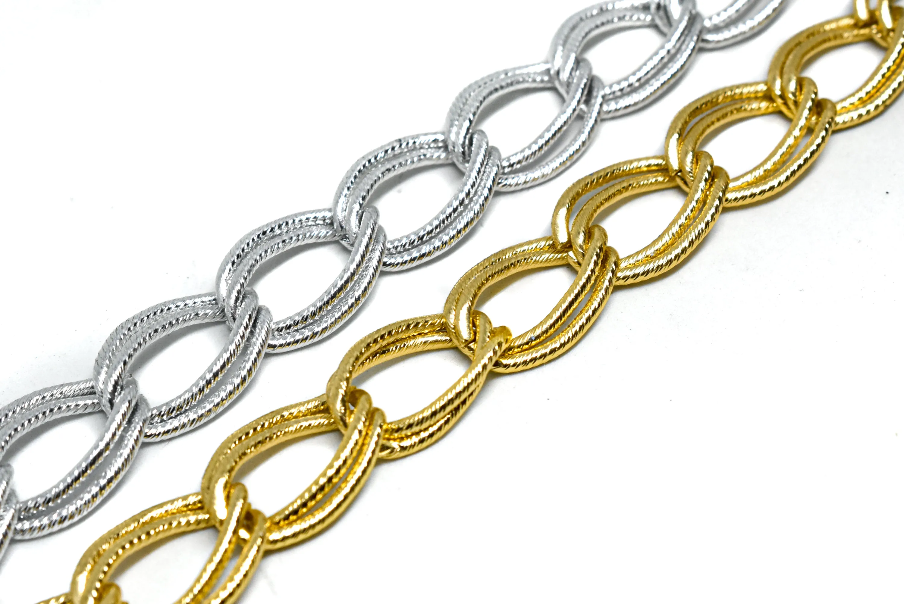 Double Layer Aluminum Chain 0.50" (13 mm) - 1 Yard