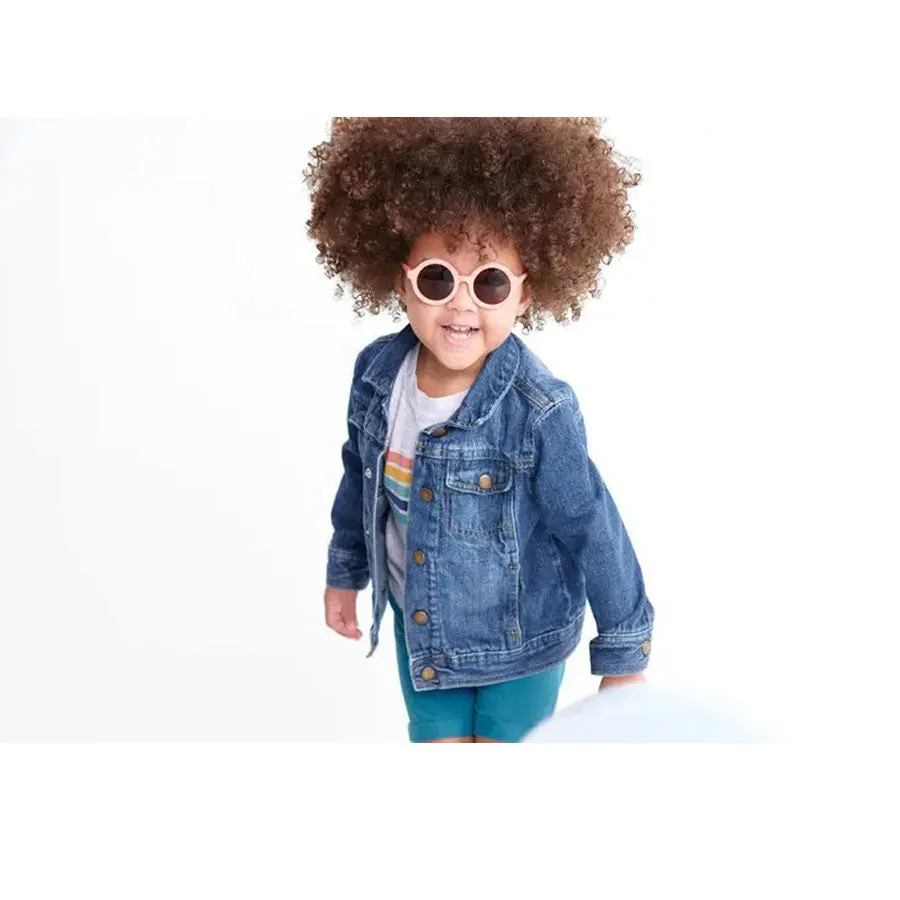 Euro Round Peachy Keen Sunglasses with Amber lens