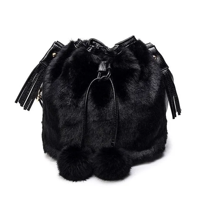 Fashionable Ladies' Plush Bags