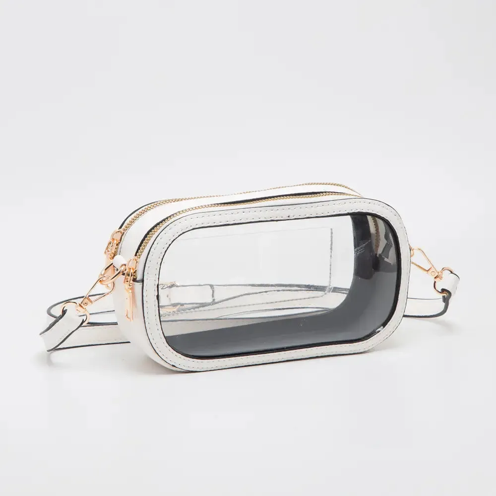 Game Day Clear Oval Crossbody Bags