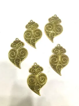 Golden Leaf Pendant (40x25 mm)
