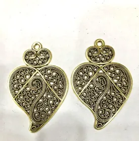 Golden Leaf Pendant (60x40 mm)