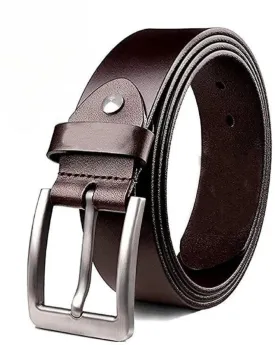 GOUS Men Casual, Evening, Party, Formal Brown Genuine Leather Belt