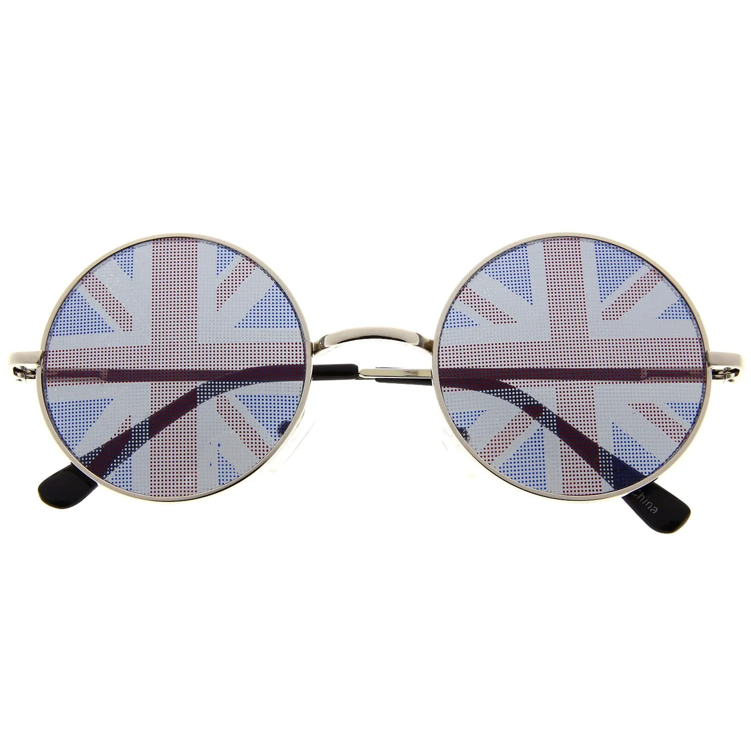 grinderPUNCH British England Flag In-pint John Lennon Perfect Circle Sunglasses