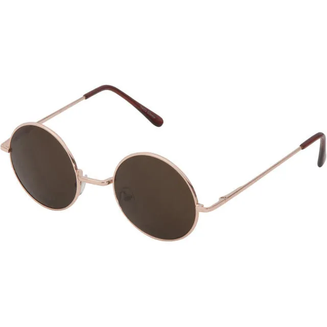 grinderPUNCH Round Circle Vintage Retro Metal Sunglasses Unisex Lennon