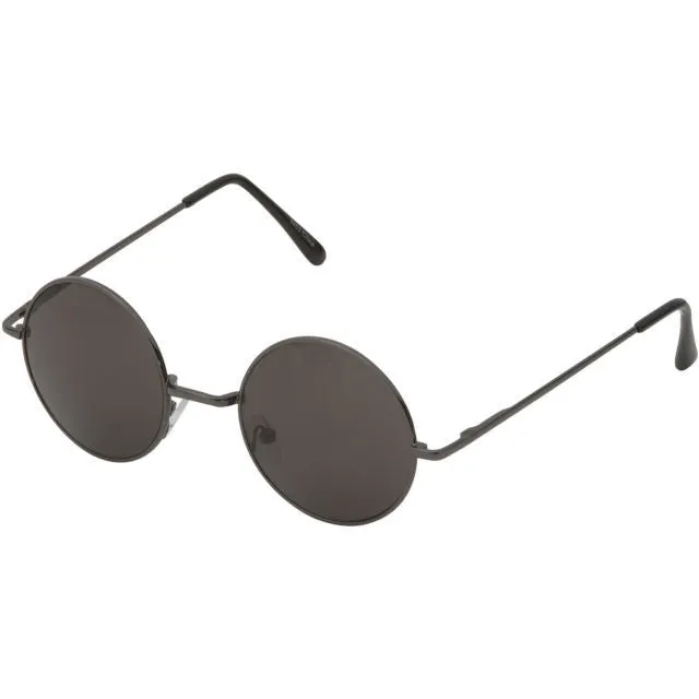 grinderPUNCH Round Circle Vintage Retro Metal Sunglasses Unisex Lennon