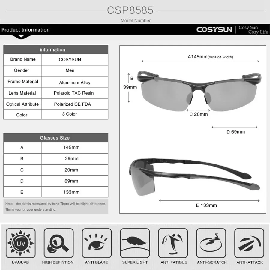 HD Sport Polarized UV 400 Sunglasses