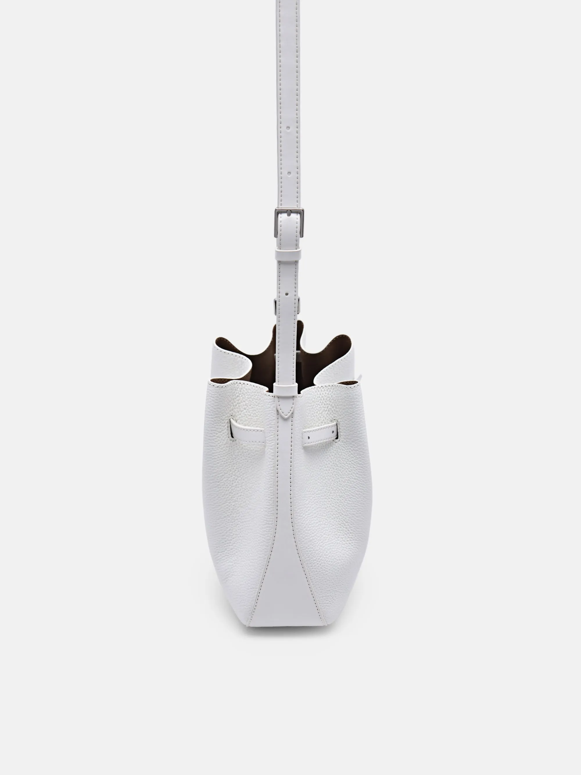 Helix Leather Bucket Bag