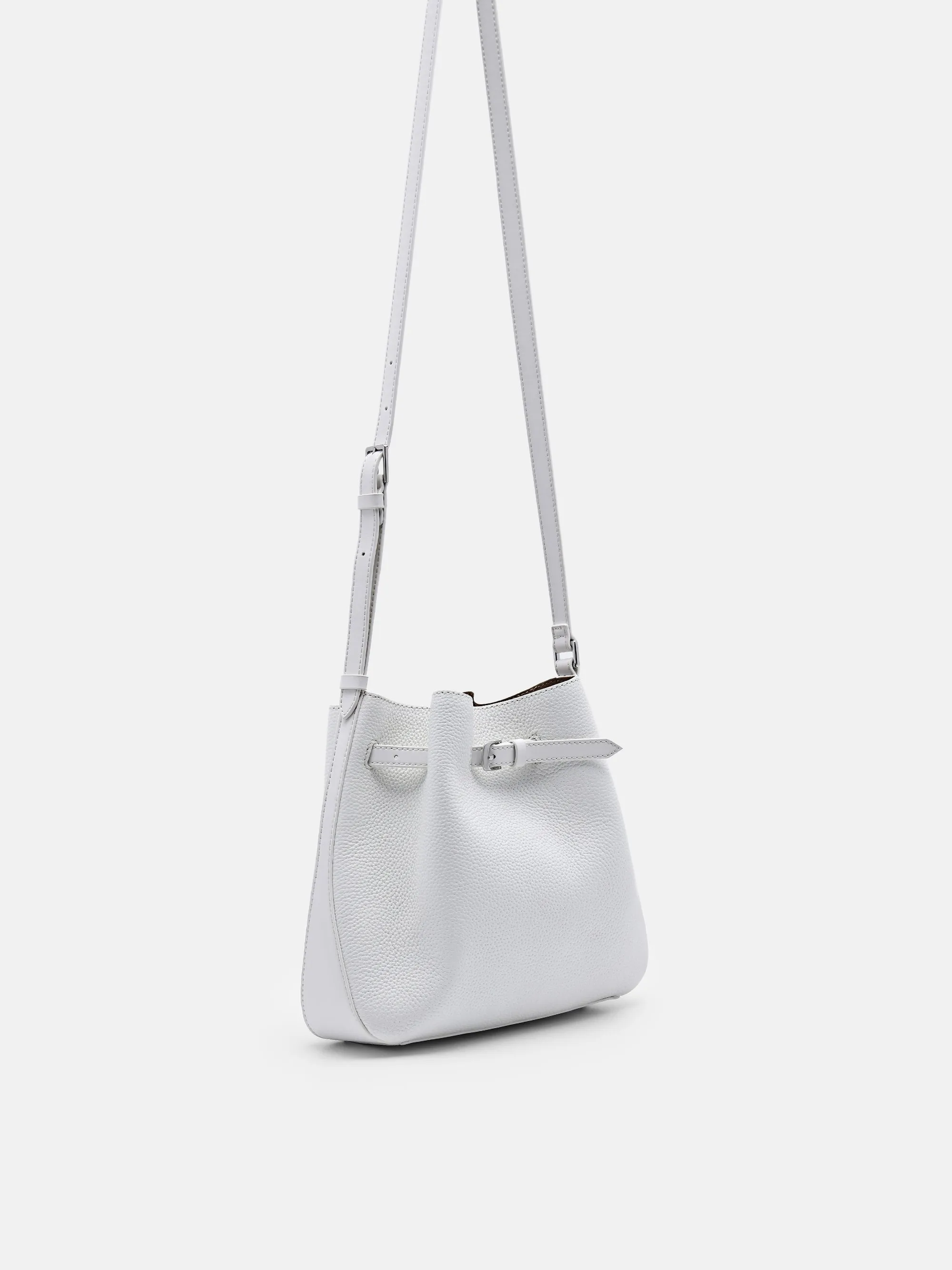 Helix Leather Bucket Bag