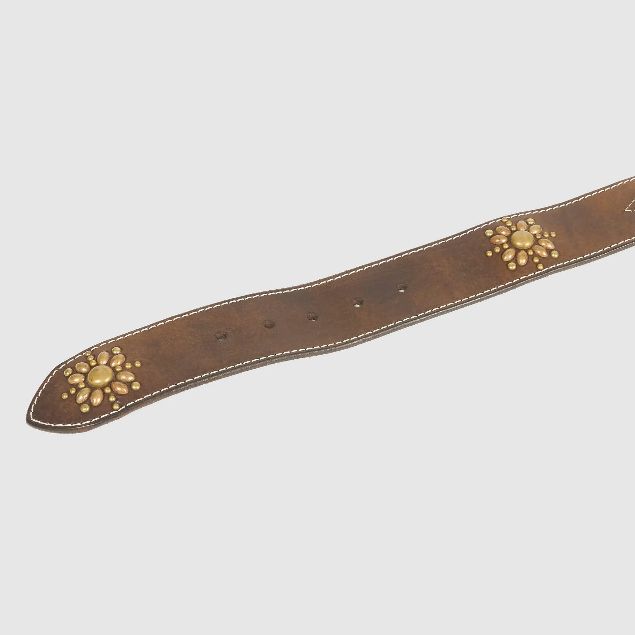 HTC Studded Western Belt Leather Inlay