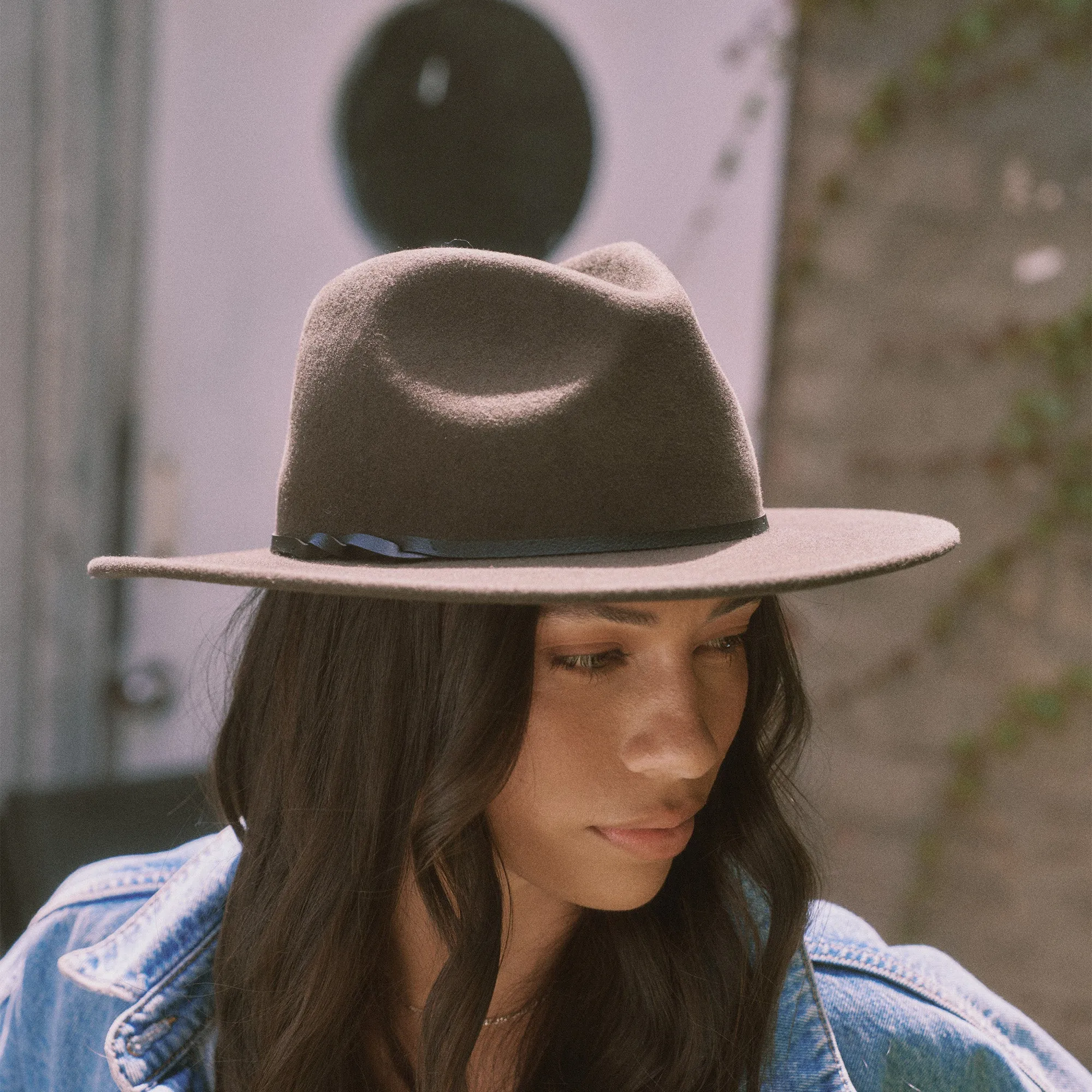 Kleio Wool Fedora in Green Mocha