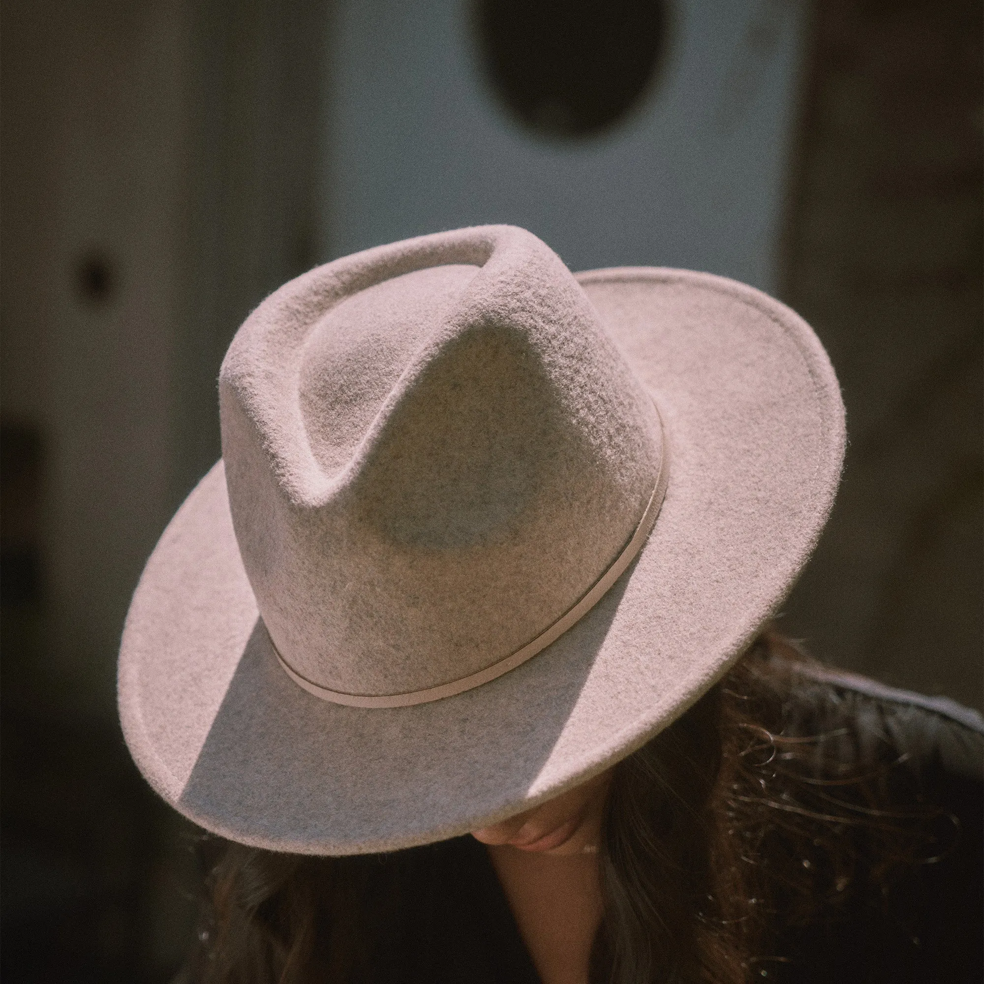 Kleio Wool Fedora in Pebble Grey