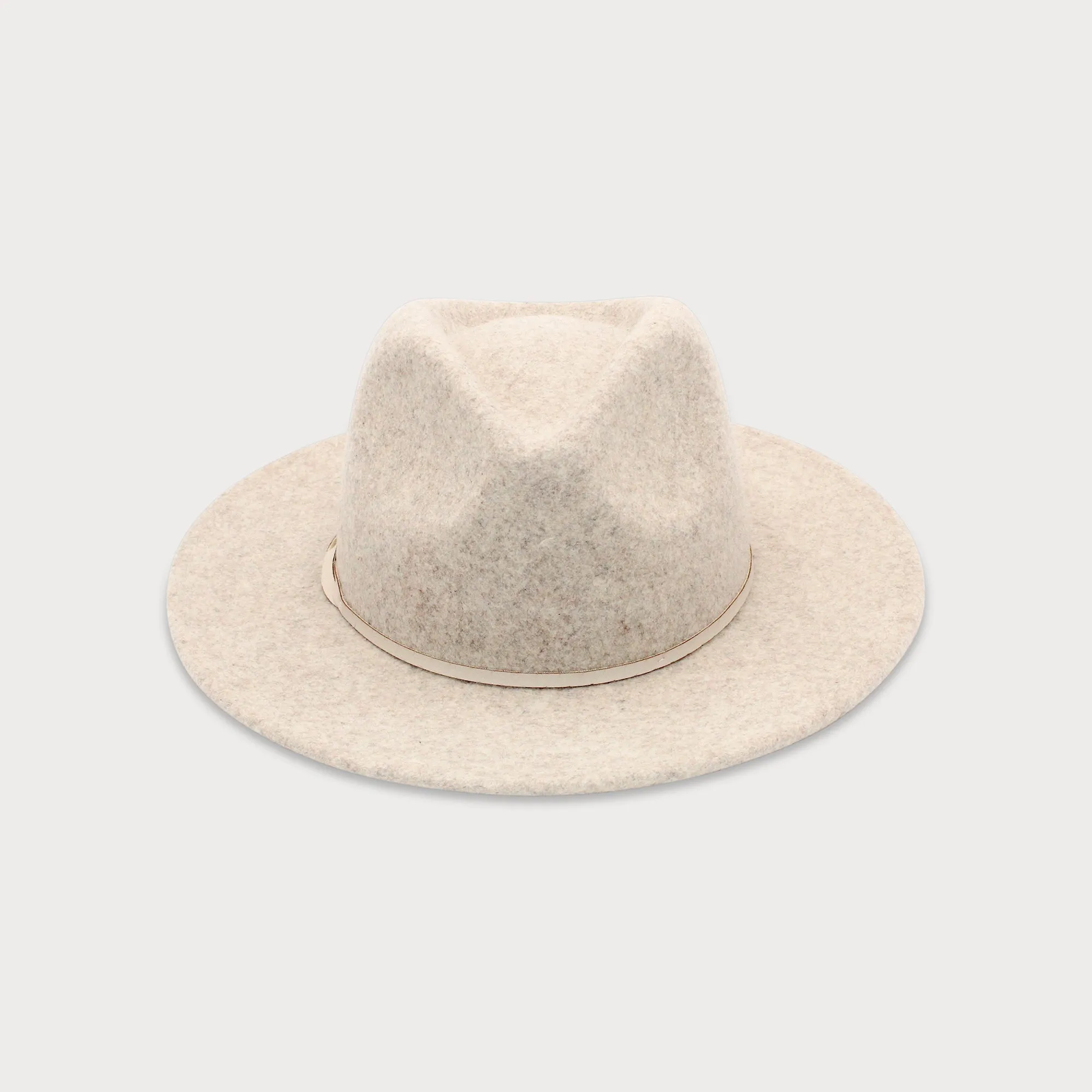 Kleio Wool Fedora in Pebble Grey
