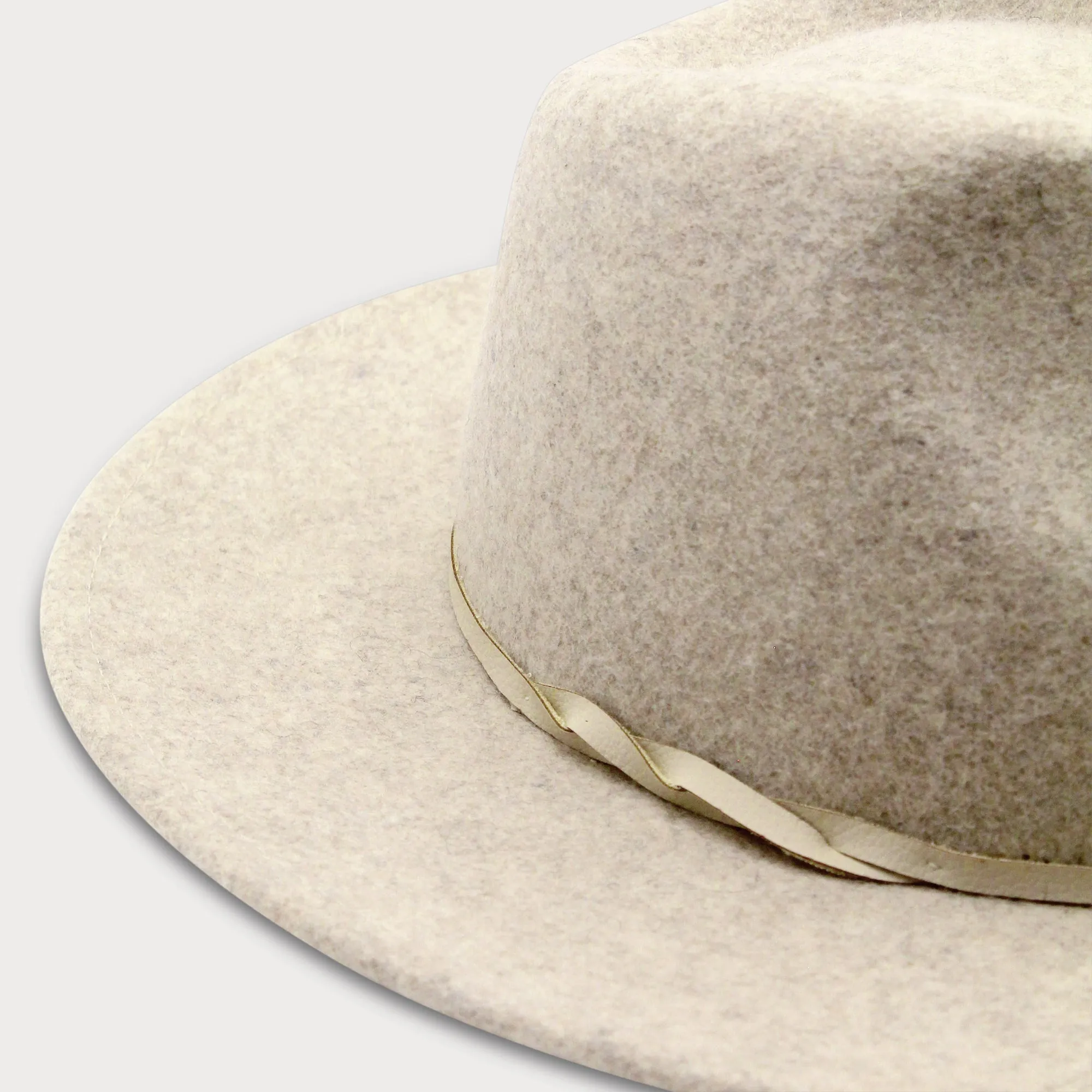 Kleio Wool Fedora in Pebble Grey