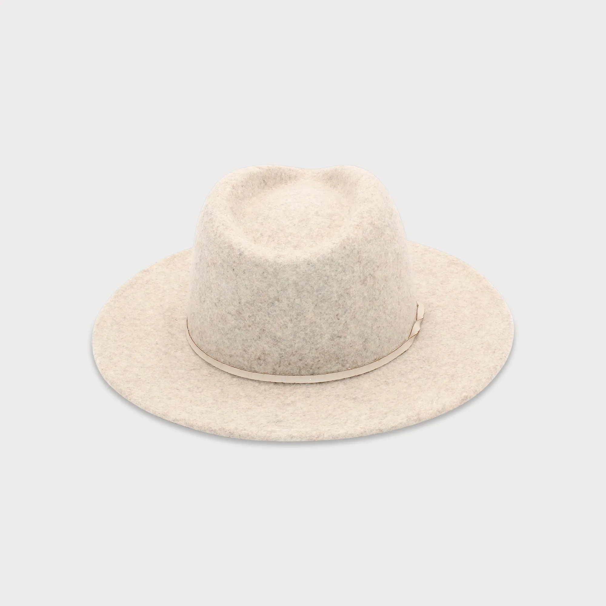 Kleio Wool Fedora in Pebble Grey