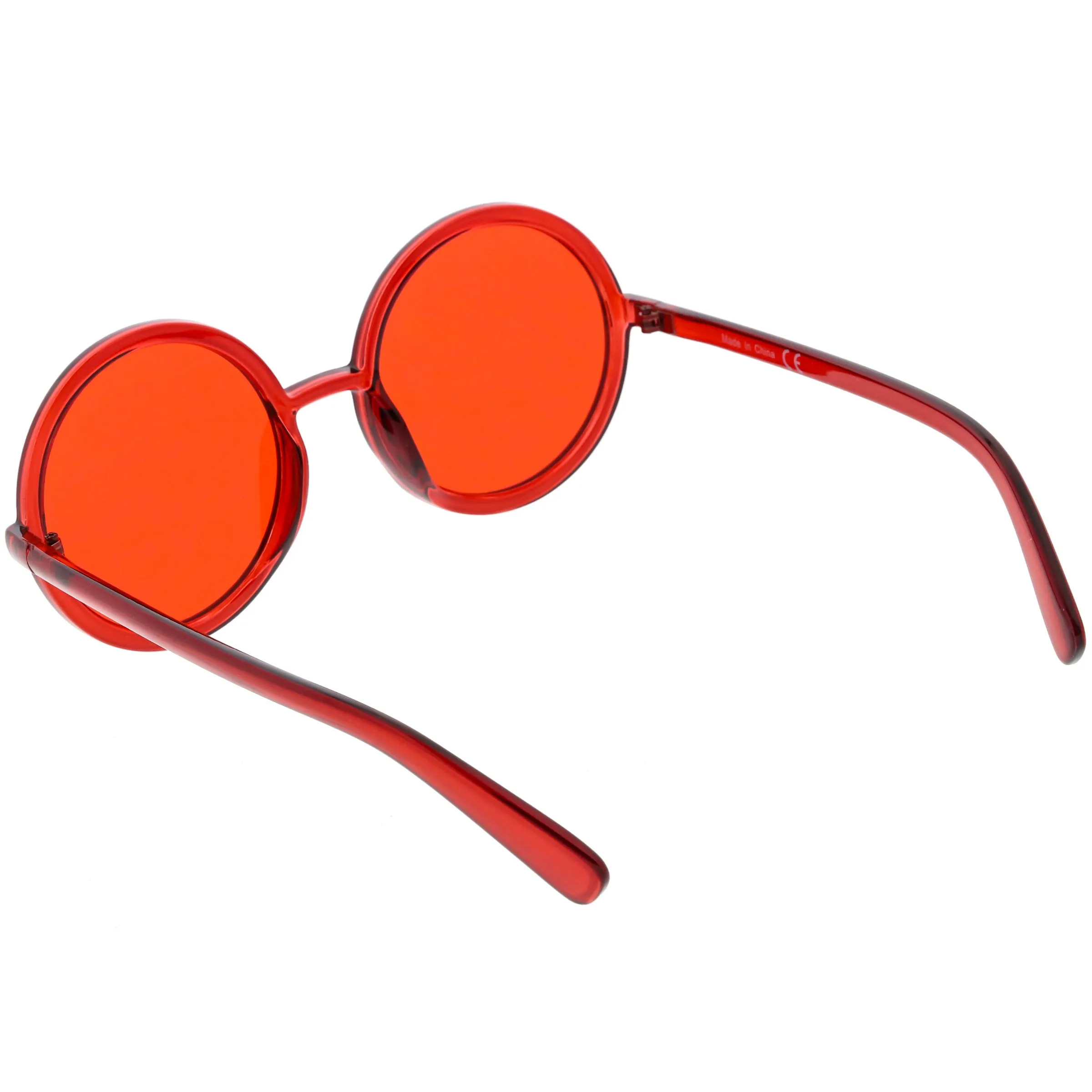 Large Retro Round Circle 1970's Fashion Sunglasses C855