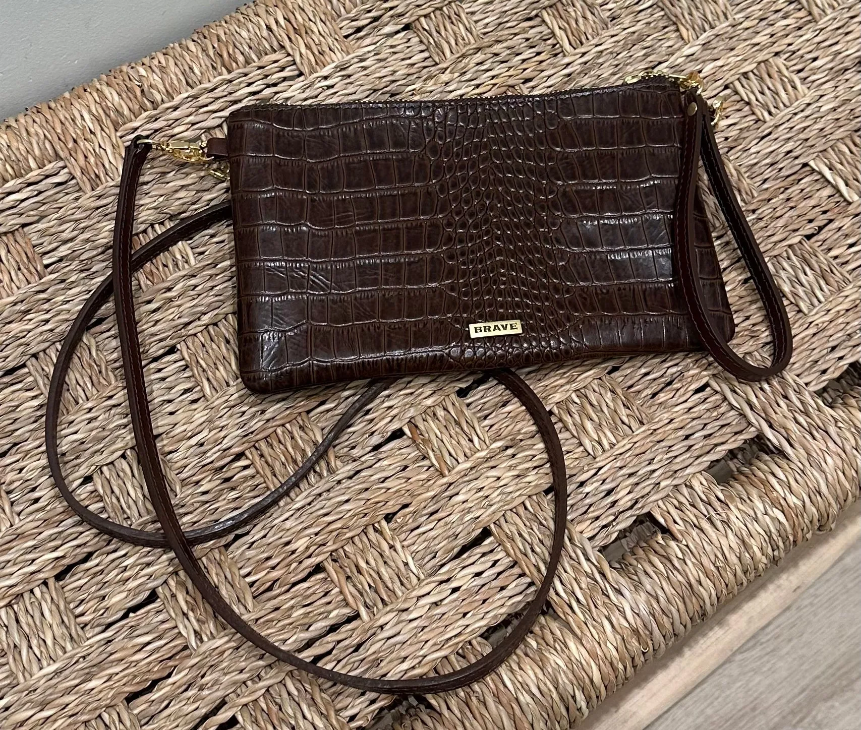 Maeve Bag - Brown Croc