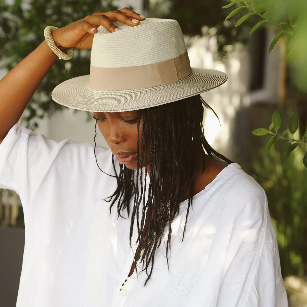 Naledi Fedora Sun Hat Ivory Stone