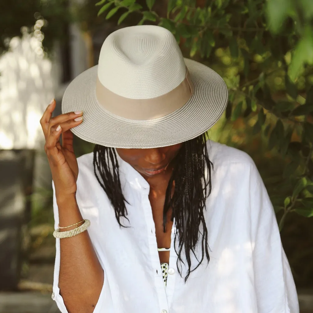 Naledi Fedora Sun Hat Ivory Stone