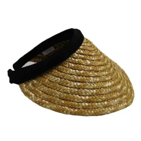 Natural Straw Clip-On Sun Visor - Milani Hats