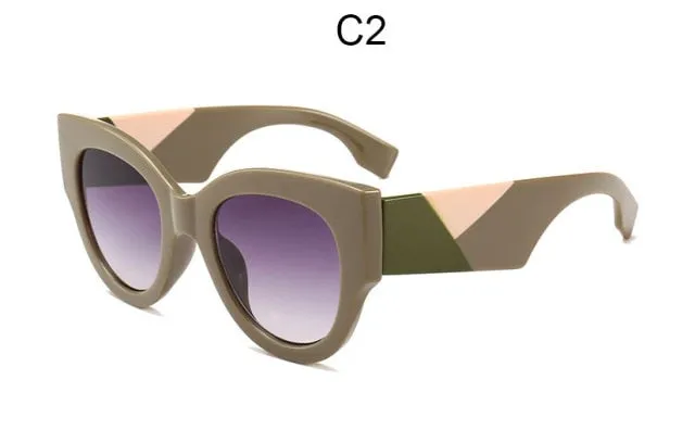 Oversized Retro Round Sunglasses