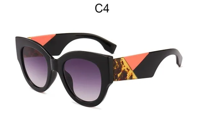 Oversized Retro Round Sunglasses