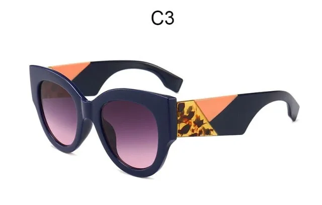 Oversized Retro Round Sunglasses