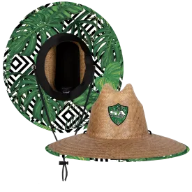 Palms Under Brim Straw Hat | Palms Deco