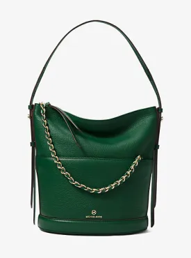 Reese Large Pebbled Leather Shoulder Bag