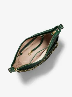 Reese Large Pebbled Leather Shoulder Bag