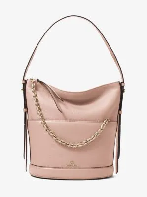 Reese Large Pebbled Leather Shoulder Bag