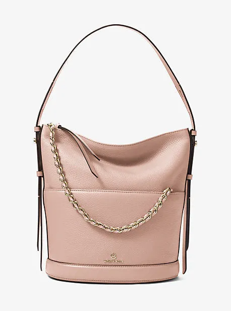 Reese Large Pebbled Leather Shoulder Bag
