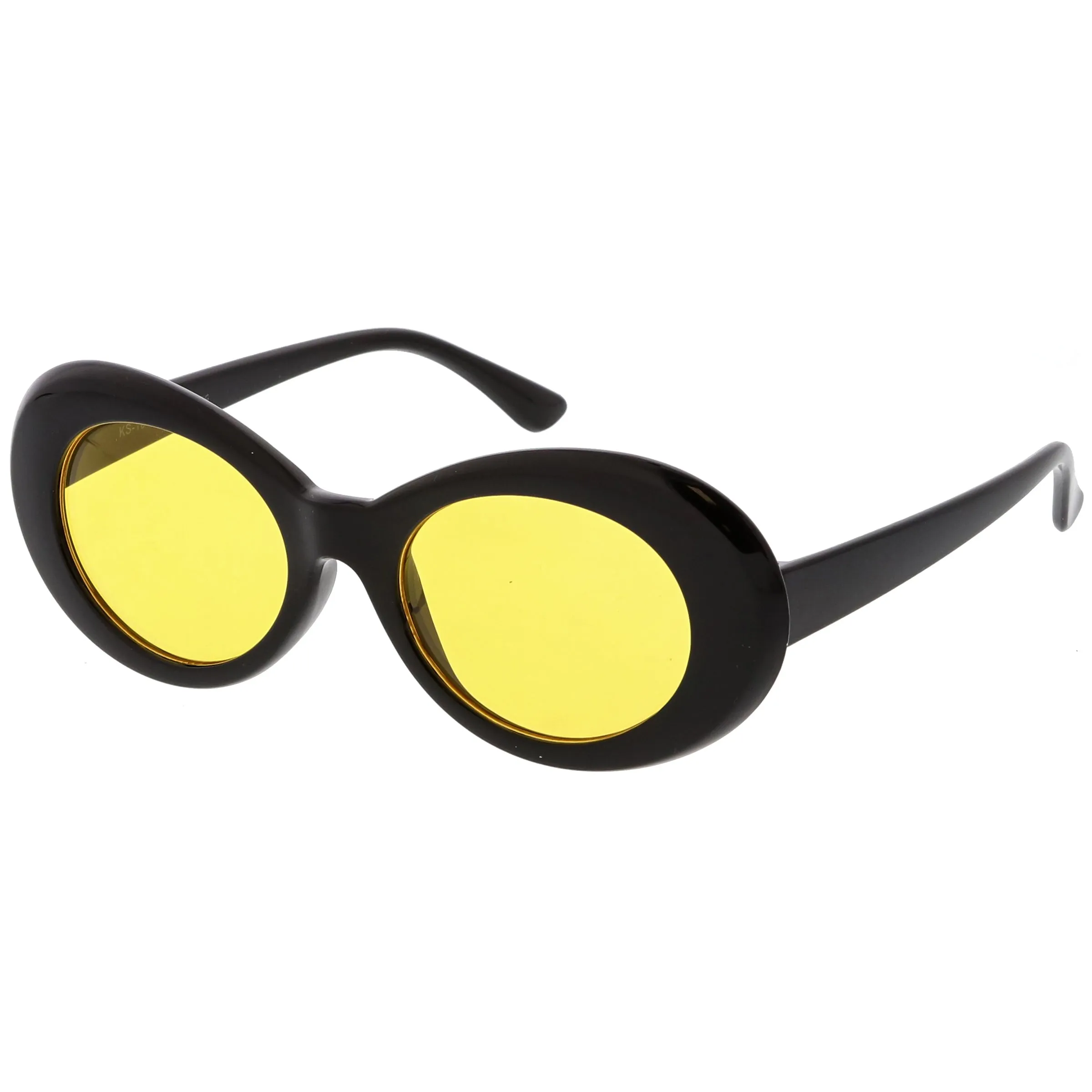 Retro 90's Fashion Clout Oval Round Color Tone Lens Sunglasses C441