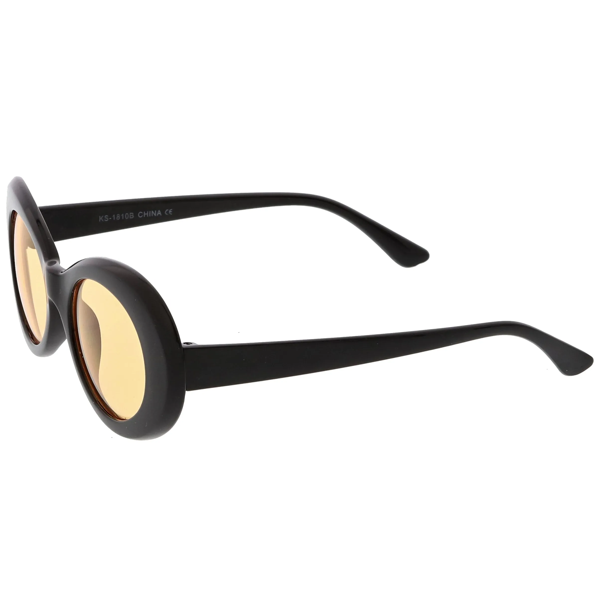 Retro 90's Fashion Clout Oval Round Color Tone Lens Sunglasses C441