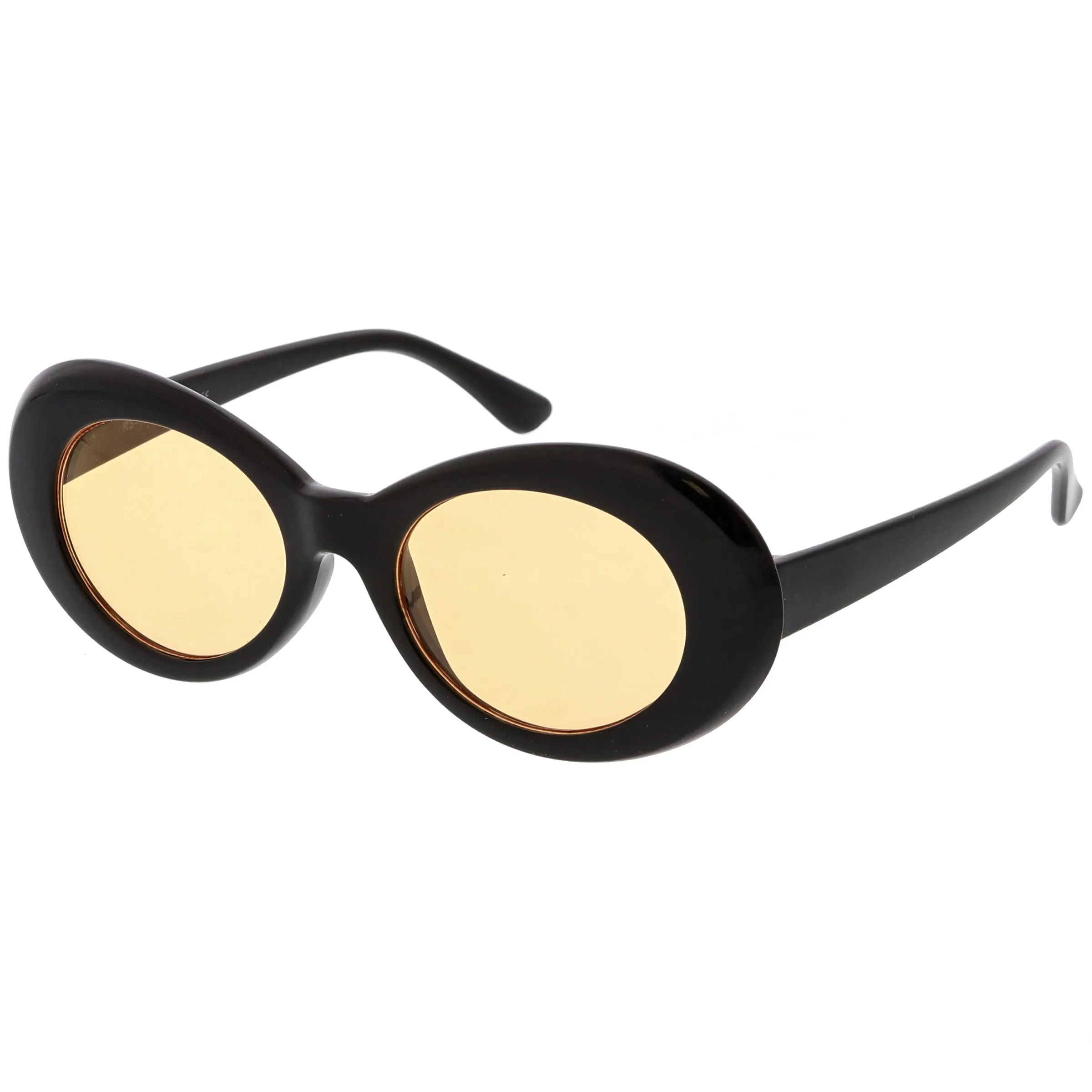 Retro 90's Fashion Clout Oval Round Color Tone Lens Sunglasses C441