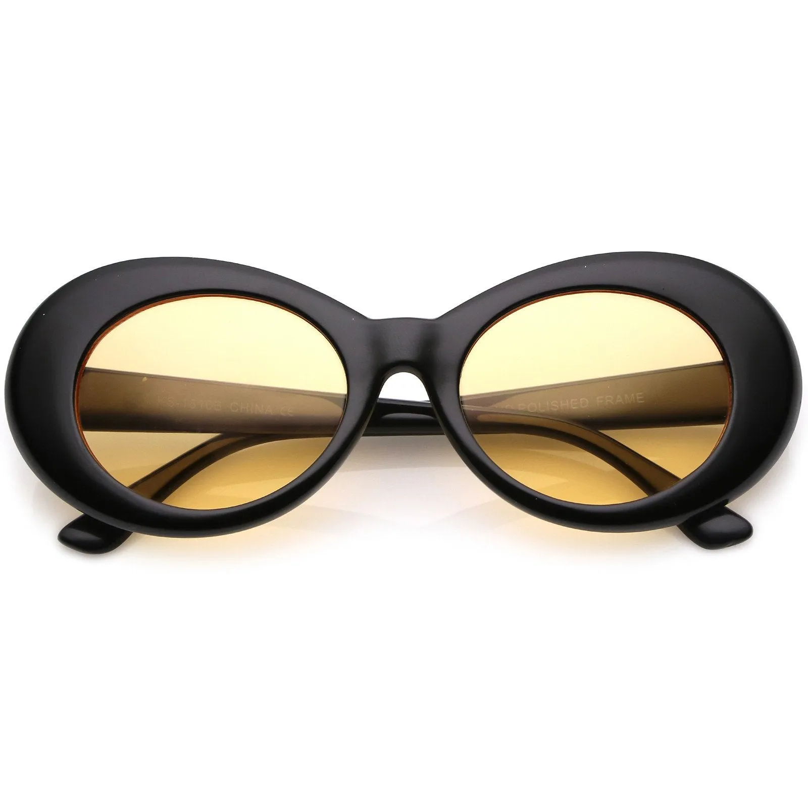 Retro 90's Fashion Clout Oval Round Color Tone Lens Sunglasses C441