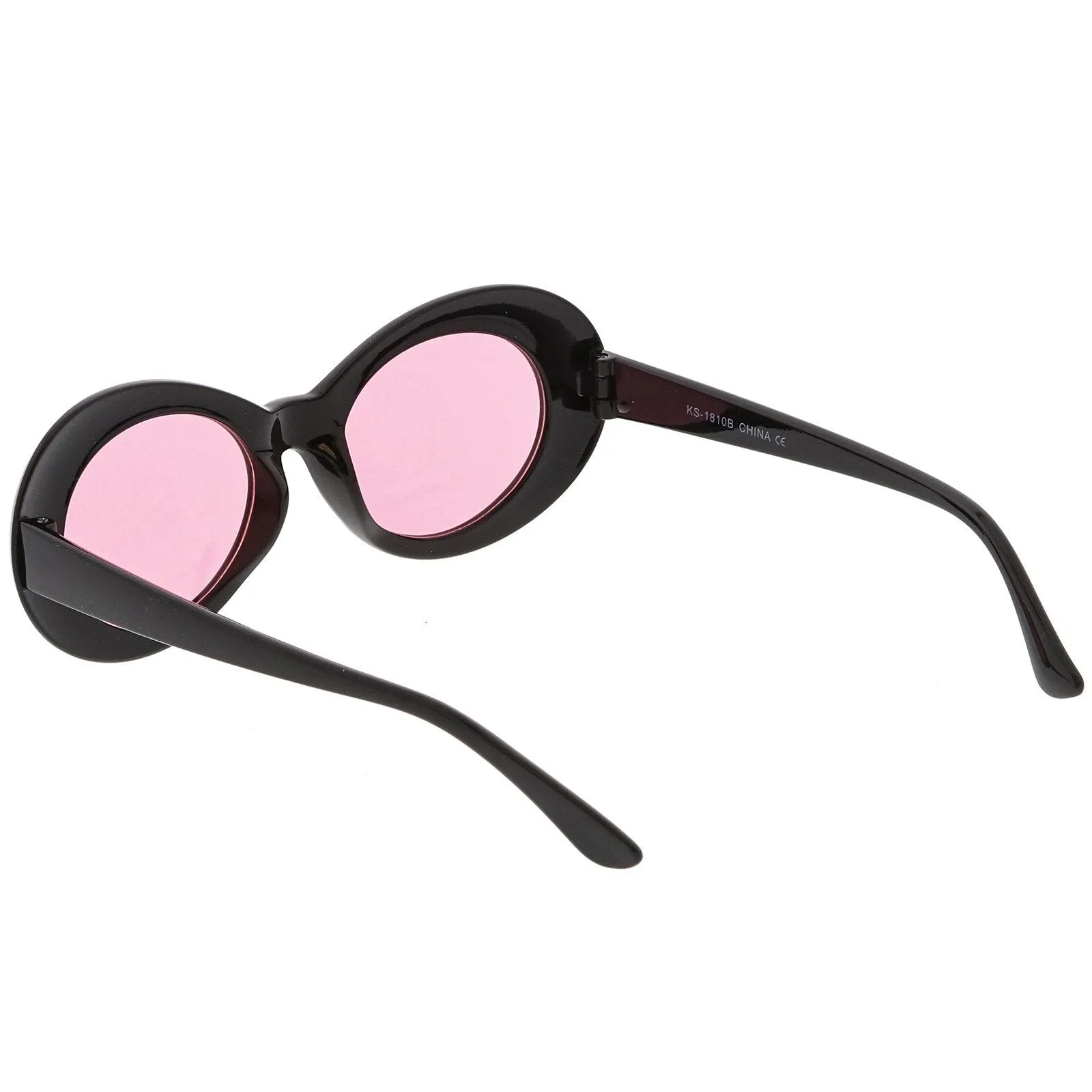 Retro 90's Fashion Clout Oval Round Color Tone Lens Sunglasses C441
