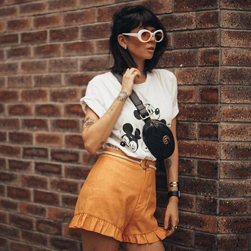Retro 90's Fashion Clout Oval Round Color Tone Lens Sunglasses C441
